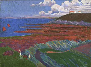 Seashore Prints: After the storm, 1910-1914. Creator: Jourdan, Emile (1860-1931)