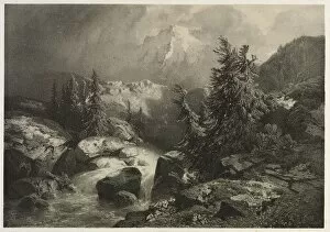 Alexandre Calame Collection: Storm in the Alps. Creator: Alexandre Calame (Swiss, 1810-1864)