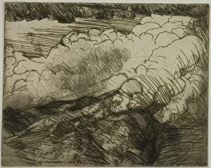 Storm in the Alps, Switzerland, 1908. Creator: Donald Shaw MacLaughlan