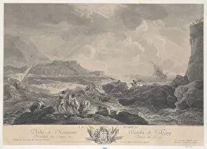 Shipwreck Collection: The Storm, ca. 1750-1800. Creator: Elisabeth Cousinet Lempereur