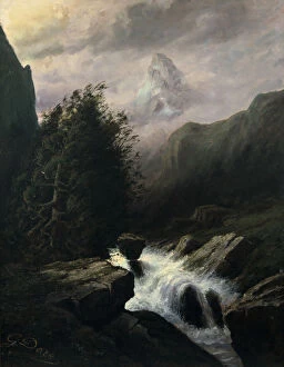 Images Dated 10th November 2005: Storm on the Cervin Mountain, 19th century. Artist: Gustave Dore