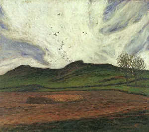 Stormclouds Prints: Storm Clouds, 1893. Creator: Karl Nordström