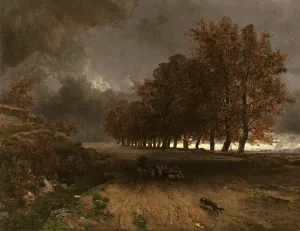 Wind Prints: The Storm. Creator: Laurens, Jules (1825-1901)