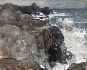 Storm on the Island of Yeu, 1916. Creator: Auguste Louis Lepere (French, 1849-1918)