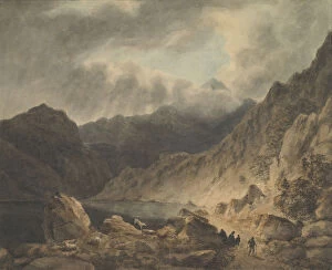 Images Dated 23rd September 2020: Storm Over A Lake, 1800-1811. Creator: Attributed to Joseph Barber