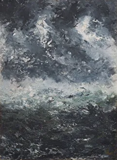 Storm landscape, 1894. Creator: Strindberg, August (1849-1912) Storm landscape, 1894. Creator: Strindberg, August (1849-1912)
