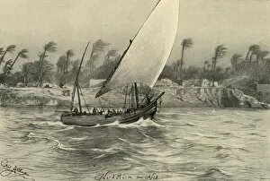 North Gallery: Storm from the north on the River Nile, Egypt, 1898. Creator: Christian Wilhelm Allers