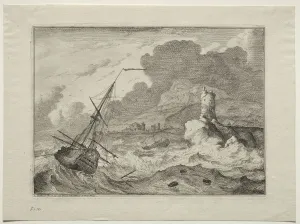 Storm at Sea, 1701. Creator: Ludolf Backhuysen (Dutch, 1631-1708); Ludolf Backhuysen (Dutch