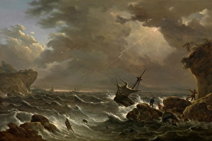 Storm at Sea, c1772-1793. Creator: Jan-Baptiste Tency