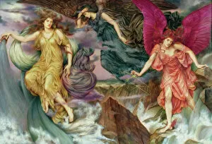 Pre Raphaelite Paintings Gallery: The Storm Spirits, c. 1900