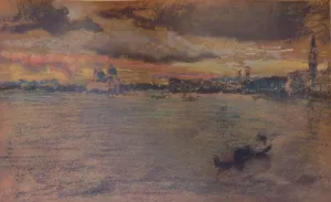The Storm, Sunset, 1880, (1904). Artist: James Abbott McNeill Whistler