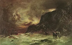 Laridae Prints: Storm at Wellington Heads, c.1908. Creator: Petrus van der Velden