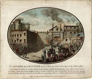Bastille Prints: The Storming of the Bastille on 14 July 1789, 1789