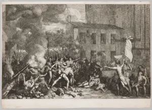 Charles Thevenin Prints: The Storming of the Bastille, July 14, 1789, 1790. Creator: Charles Thevenin (French