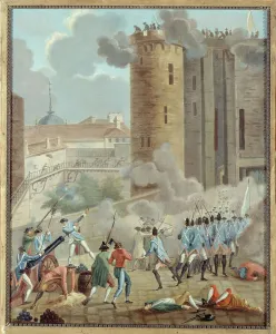 July Prints: Storming of the Bastille, July 14, 1789. Creator: Unknown