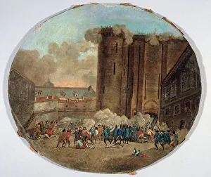 Storming of the Bastille, July 14, 1789. Creator: Unknown