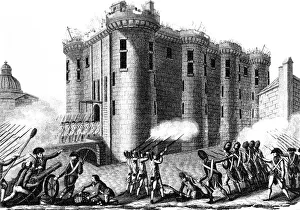 Storming of the Bastille by Parisians led by the Grenadier Guards, 14 July 1789 (1804)