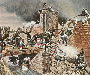 Storming Prints: Storming of the Landau Gate at Weissenburg, 4 August 1870, (1936). Creator: Unknown