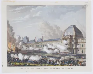 French Republic Prints: The storming the Tuileries Palace on 10 August 1792