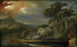 Approaching Prints: A Stormy landscape, 1740-1774. Creator: Christian Wilhelm Ernst Dietrich