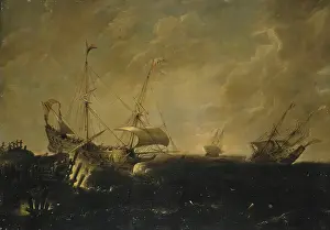 Stormy Prints: Stormy Sea, 1640. Creator: Andries van Eertvelt