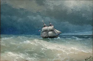 Ivan Konstantinovich 1817 1900 Prints: Stormy Sea. Artist: Aivazovsky, Ivan Konstantinovich (1817-1900)