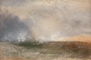 Movement Gallery: Stormy Sea Breaking on a Shore, between 1840 and 1845. Creator: JMW Turner