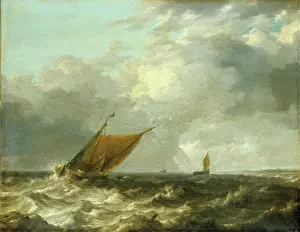Marine Prints: Stormy Sea, c1650. Creator: Julius Porcellis