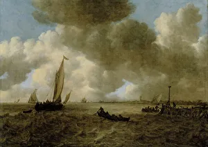 Josefsz Van Goyen Prints: A Stormy Seascape, 1655. Creator: Jan van Goyen