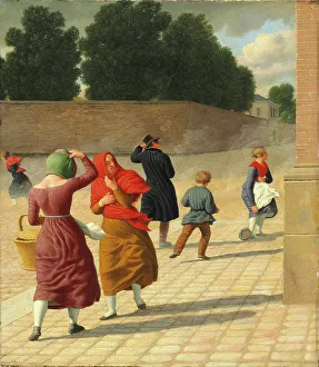 Shower Prints: Stormy weather, 1845. Creator: Eckersberg, Christoffer-Wilhelm (1783-1853)