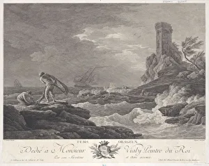 Jacques Aillamet Prints: Stormy Weather, ca. 1750-88. Creator: Jacques Aliamet