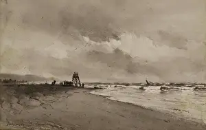 Storm Cloud Prints: Stormy Weather, Moray Firth, 1875-1899. Creator: David West