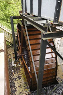 Mill Prints: Stornoway Water Wheel, Stornoway, Isle of Lewis, Outer Hebrides, Scotland, 2009