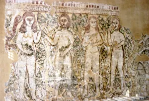 Story of Adam and Eve, Early Coptic Wallpainting. Egypt, c6th century Story of Adam and Eve, Early Coptic Wallpainting. Egypt, c6th century