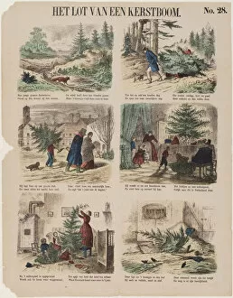 Christmas Eve Gallery: The Story of a Christmas tree, Second Half of the 19th century. Artist: Anonymous