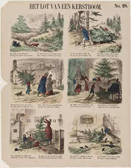 Christmas Eve Prints: The Story of a Christmas tree, Second Half of the 19th century. Artist: Anonymous