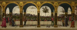 The Story of Griselda. Part III: Reunion, c. 1490-1495. Artist: Master of the Story of Griselda (active End of 15th cen. )