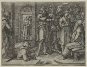 Lucas Van Leyden Dutch Prints: The Story of Joseph: Joseph Interprets his Dream to Jacob