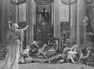 The story of Orestes, at the Prince's Hall Piccadilly 1886. Creator: Unknown. The story of Orestes, at the Prince's Hall Piccadilly 1886. Creator: Unknown