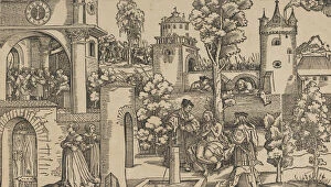 Images Dated 3rd December 2020: The Story of Susanna, 1536. Creator: Hans Schaufelein the Elder