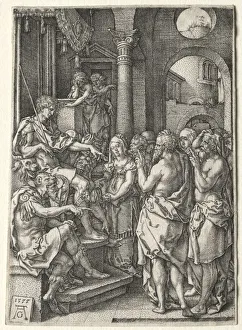 Heinrich Aldegrever German Prints: The Story of Susanna: Susanna Accused of Adultery