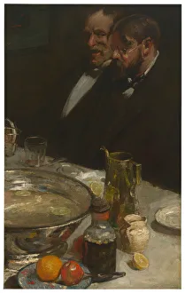Storyteller Prints: The Story (The Diners; Pleasures of the Table), 1898. Creator: Charles Webster Hawthorne