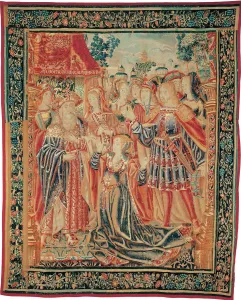 Helen Prints: The Story of Troy. Cassandra intercedes before Priam to obtain a Pardon for Paris