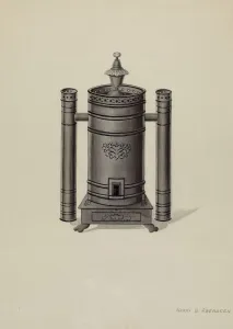 Aberdeen Harry G Prints: Stove, c. 1937. Creator: Harry G Aberdeen