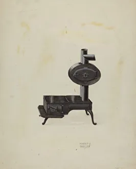 Grossen Harry Prints: Stove, c. 1937. Creator: Harry Grossen