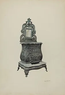 Robert W Prints: Stove, c. 1939. Creator: Robert W. R. Taylor