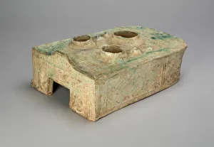 Stove with Figures and Geometric Designs, Eastern Han dynasty (A.D. 25-220) Stove with Figures and Geometric Designs, Eastern Han dynasty (A.D. 25-220)
