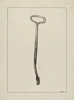 Stove Lid Lifter, c. 1937. Creator: Adelaide Dyball
