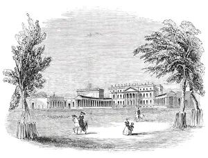 Buckinghamshire Prints: Stowe House, the park front, 1844. Creator: Unknown