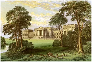 Benjamin Fawcett Prints: Stowe Park, Buckinghamshiere, home of the Duke and Marquis of Buckingham and Chandos